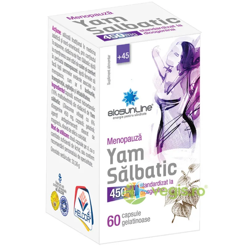 Yam Salbatic 60cps moi BIOSUNLINE — preț și oferte