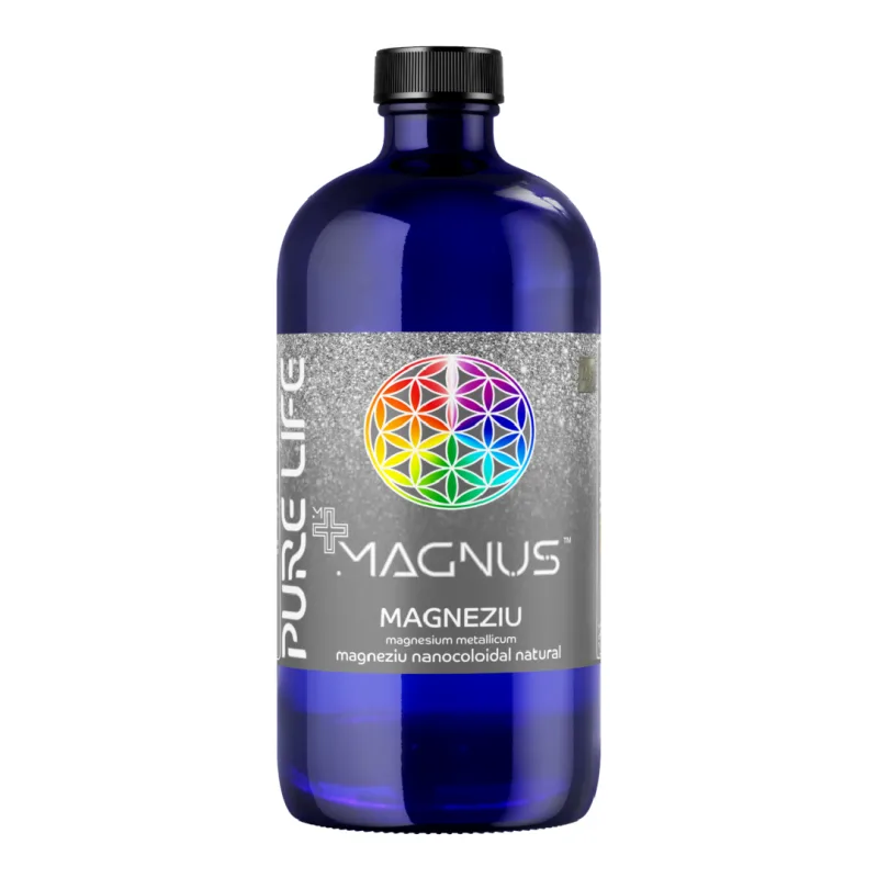 Magneziu nanocoloidal Minerals+ Magnus, 480 ml, Pure Life — preț și oferte
