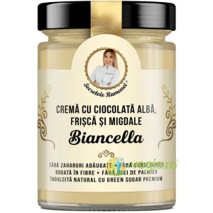 Biancella Crema cu Ciocolata Alba, Frisca si Migdale Secretele Ramonei 350g