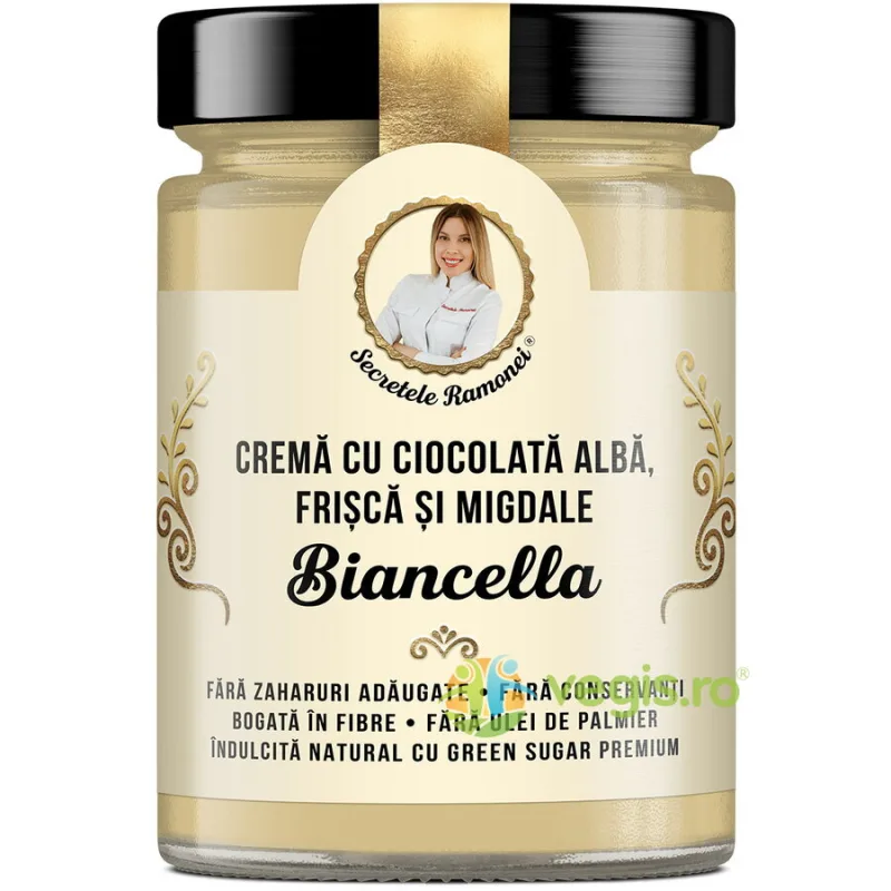 Biancella Crema cu Ciocolata Alba, Frisca si Migdale Secretele Ramonei 350g REMEDIA — preț și oferte