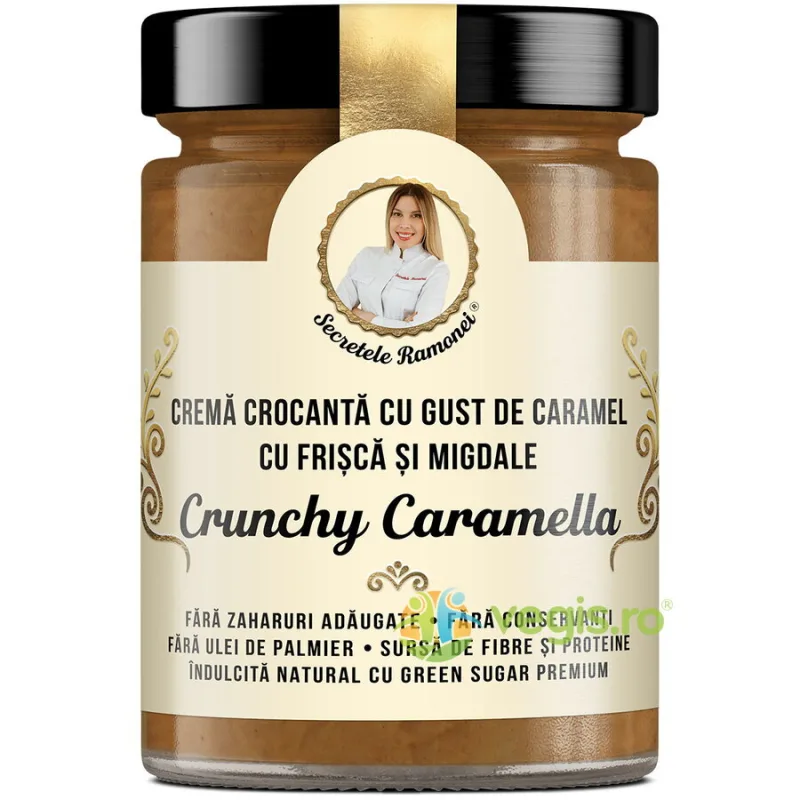 Crunchy Caramella Crema Crocanta cu Gust de Caramel cu Frisca si Migdale Secretele Ramonei 350g REMEDIA — preț și oferte