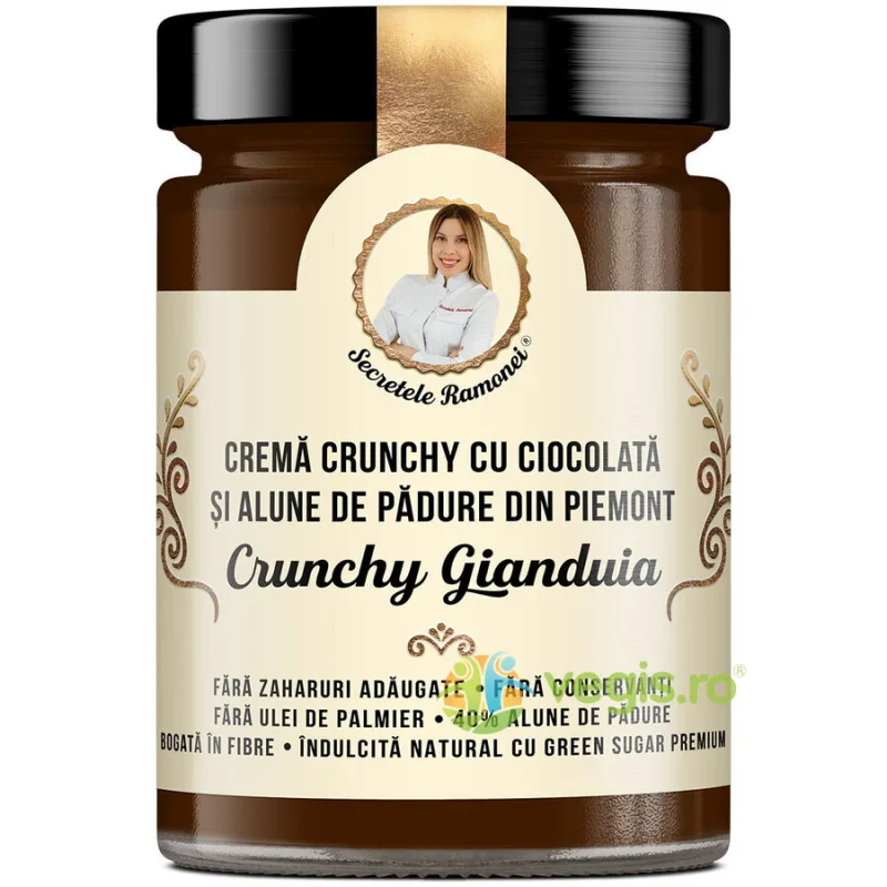 Crunchy Gianduia Crema Crunchy cu Ciocolata si Alune de Padure din Piemont Secretele Ramonei 350g REMEDIA — preț și oferte