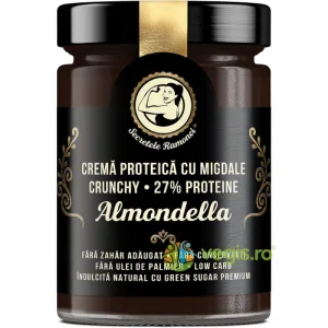 Almondella Crema Proteica cu Migdale Crunchy Secretele Ramonei 350g
