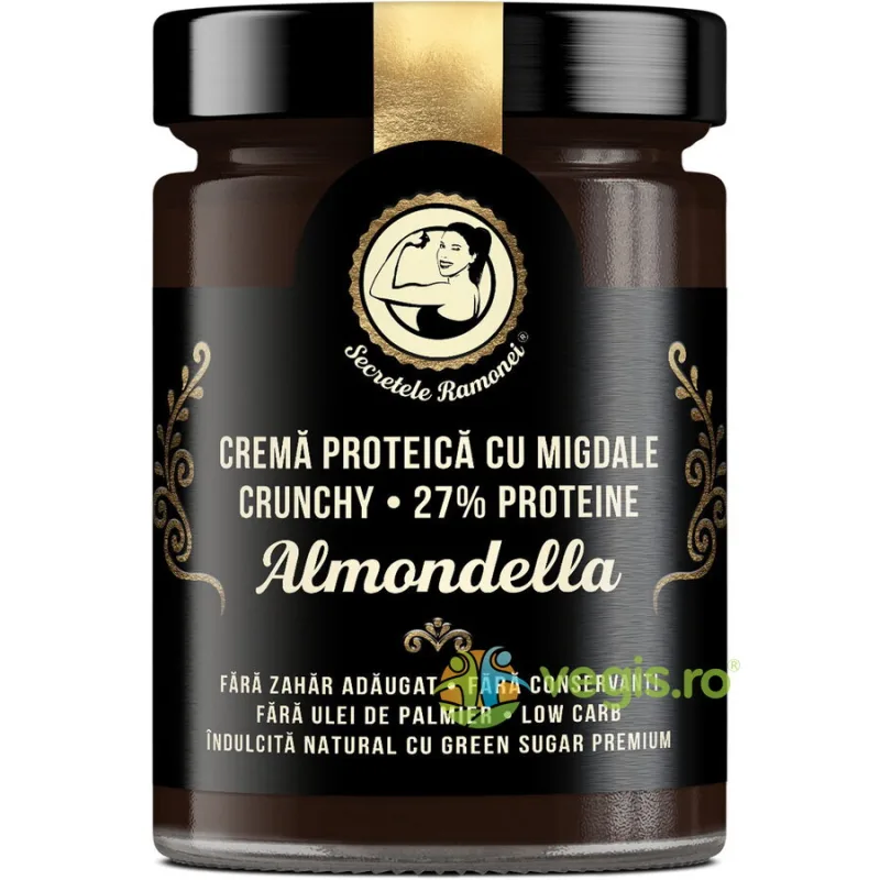 Almondella Crema Proteica cu Migdale Crunchy Secretele Ramonei 350g REMEDIA — preț și oferte