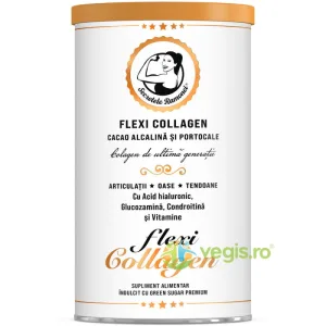 Flexi Collagen Bautura cu Colagen de Ultima Generatie cu Cacao Alcalina si Portocale Secretele Ramonei 400g