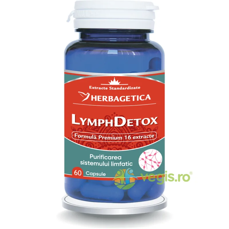 Lymph Detox 60cps HERBAGETICA — preț și oferte