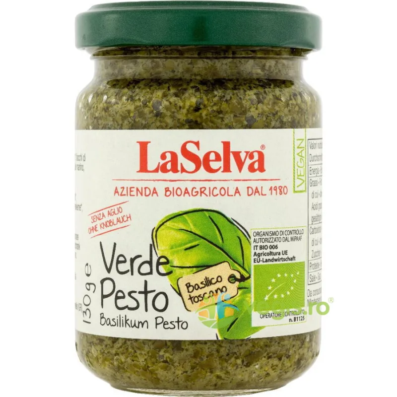 Pesto Verde Ecologic/Bio 130g LASELVA — preț și oferte