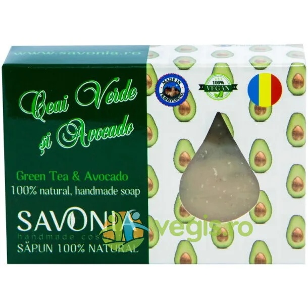 Sapun cu Ceai Verde si Avocado 90g SAVONIA — preț și oferte