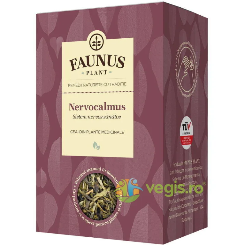 Ceai Nervocalmus (Sistem Nervos Sanatos) 90g FAUNUS PLANT — preț și oferte