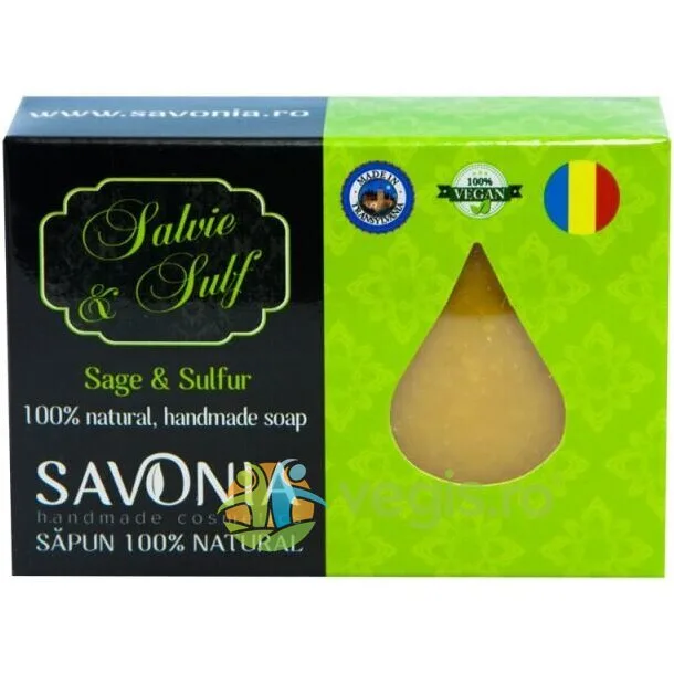 Sapun cu Salvie si Sulf 90g SAVONIA — preț și oferte