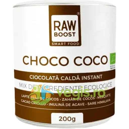 Choco Coco - Ciocolata Calda Ecologica/Bio 200g RAWBOOST — preț și oferte
