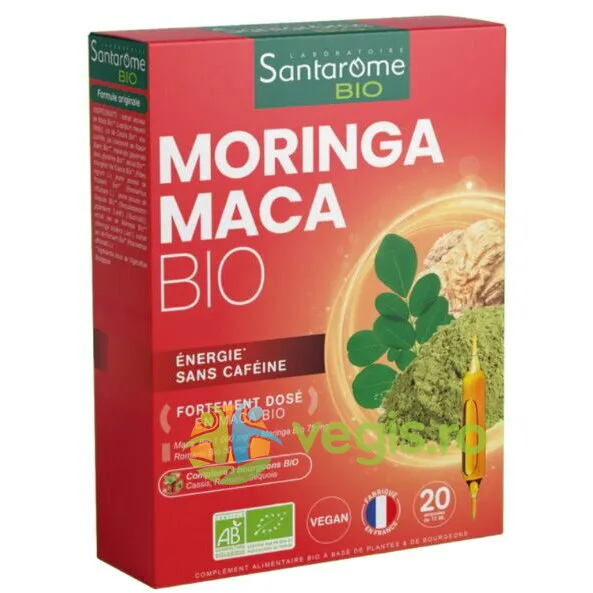 Maca Moringa Ecologic/Bio 20 fiole SANTAROME — preț și oferte
