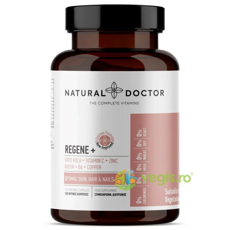 Regene+ pentru Sanatatea Pielii, Parului si Unghiilor 120cps NATURAL&nbsp;DOCTOR — preț și oferte