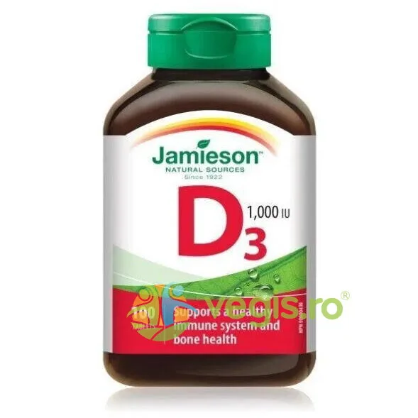 Vitamina D3 1000UI 100cpr JAMIESON LABORATOIRES — preț și oferte