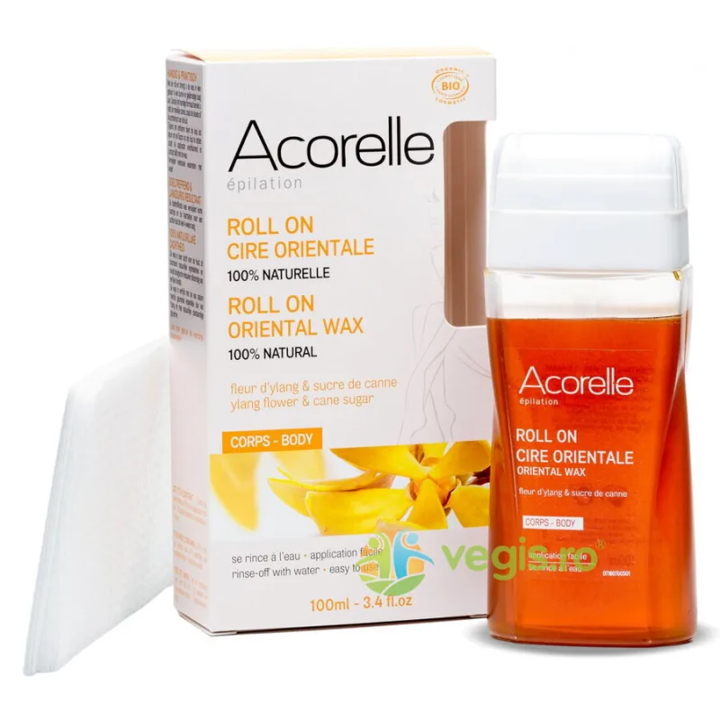 Roll-On cu Ceara Depilatoare Orientala pentru Corp cu Zahar din Trestie si Ylang-Ylang 100ml ACORELLE — preț și oferte