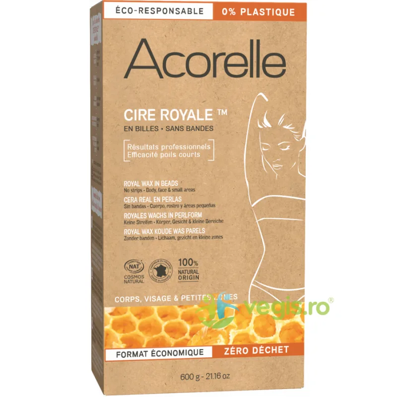 Ceara Depilatoare Naturala Format Bile pentru Fata, Corp si Zonele Mici Format Mare 600g ACORELLE — preț și oferte