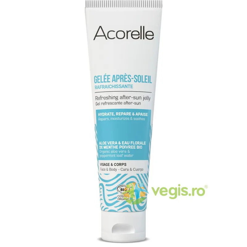 Gel Racoritor dupa Expunerea la Soare pentru Fata si Corp cu Aloe Vera si Menta Bio 100ml ACORELLE — preț și oferte