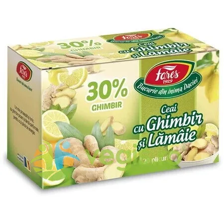 Ceai cu Ghimbir 30% si Lamaie 20dz FARES — preț și oferte