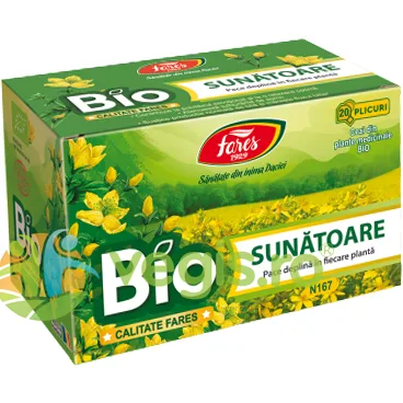 Ceai de Sunatoare Ecologic/Bio 20 plicuri FARES — preț și oferte