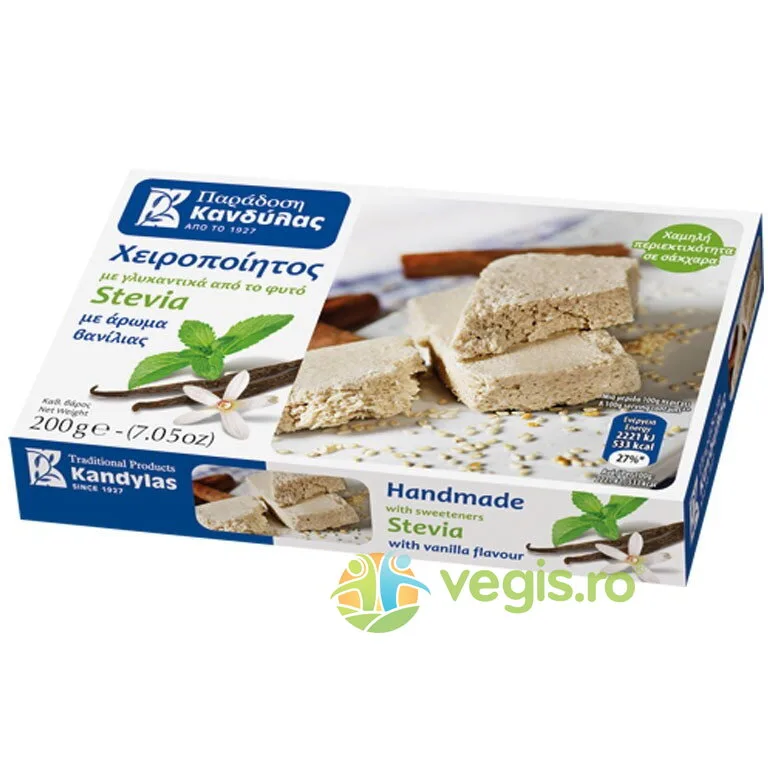 Halva pentru Diabetici din Susan cu Vanilie si Stevie fara Zahar 200g KANDYLAS — preț și oferte