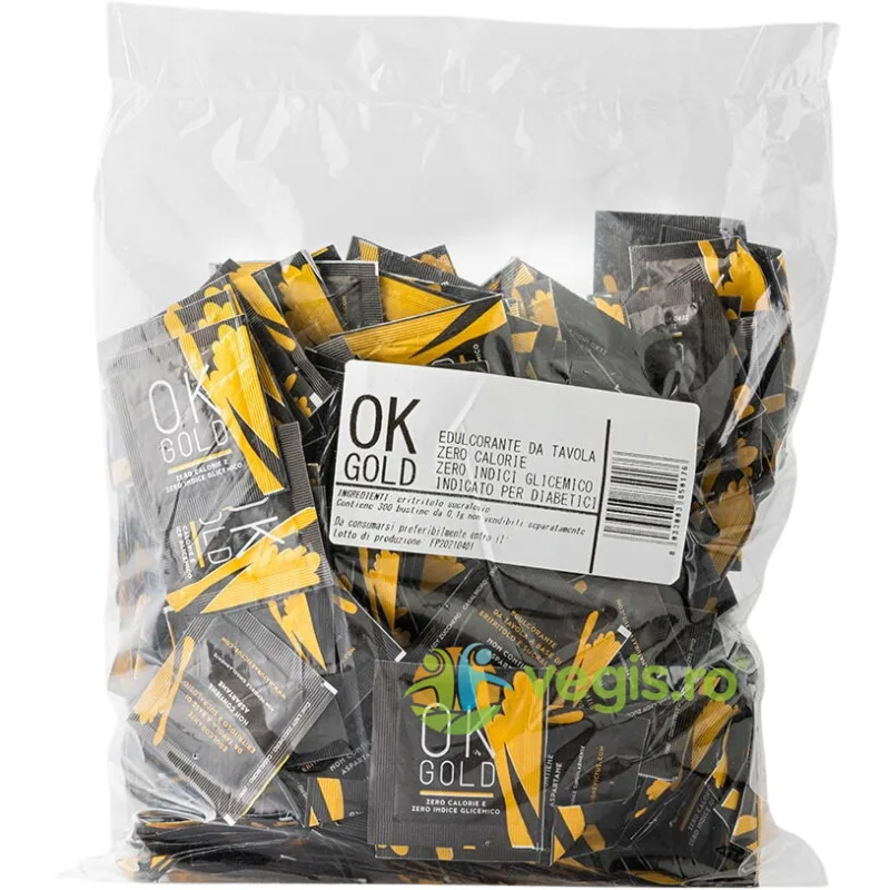 Indulcitor Natural Low Carb 300 plicuri OK GOLD — preț și oferte