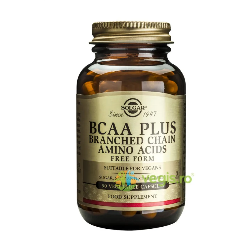 BCAA Plus 50cps Vegetale SOLGAR — preț și oferte