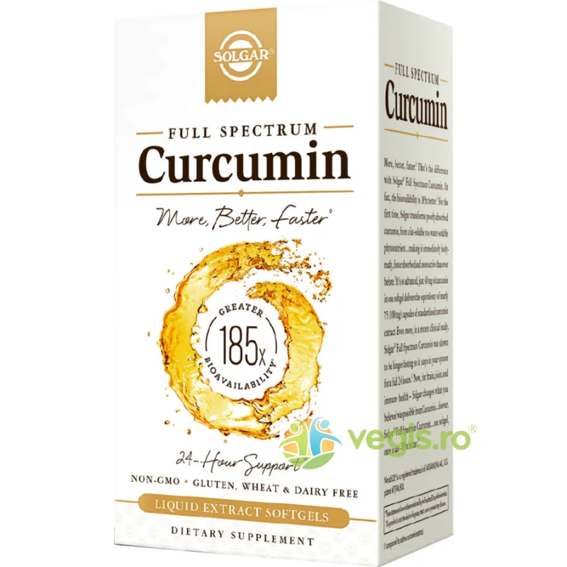 Curcumin Full Spectrum 30 capsule moi SOLGAR — preț și oferte