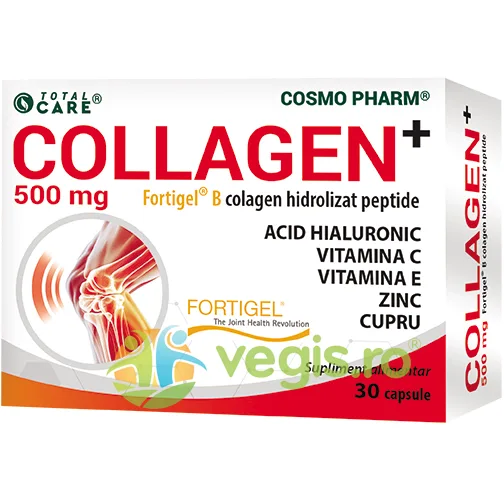 Colagen Hidrolizat Peptide (Collagen+Fortigel ® B) 500mg 30cps COSMO PHARM — preț și oferte