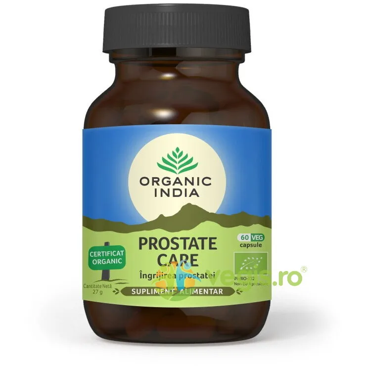 Prostate Care (Sanatatea Prostatei) Ecologic/Bio 60cps vegetale ORGANIC INDIA — preț și oferte