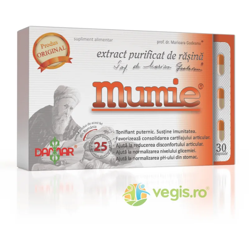 Extract Purificat de Rasina Mumie 30cps DAMAR — preț și oferte