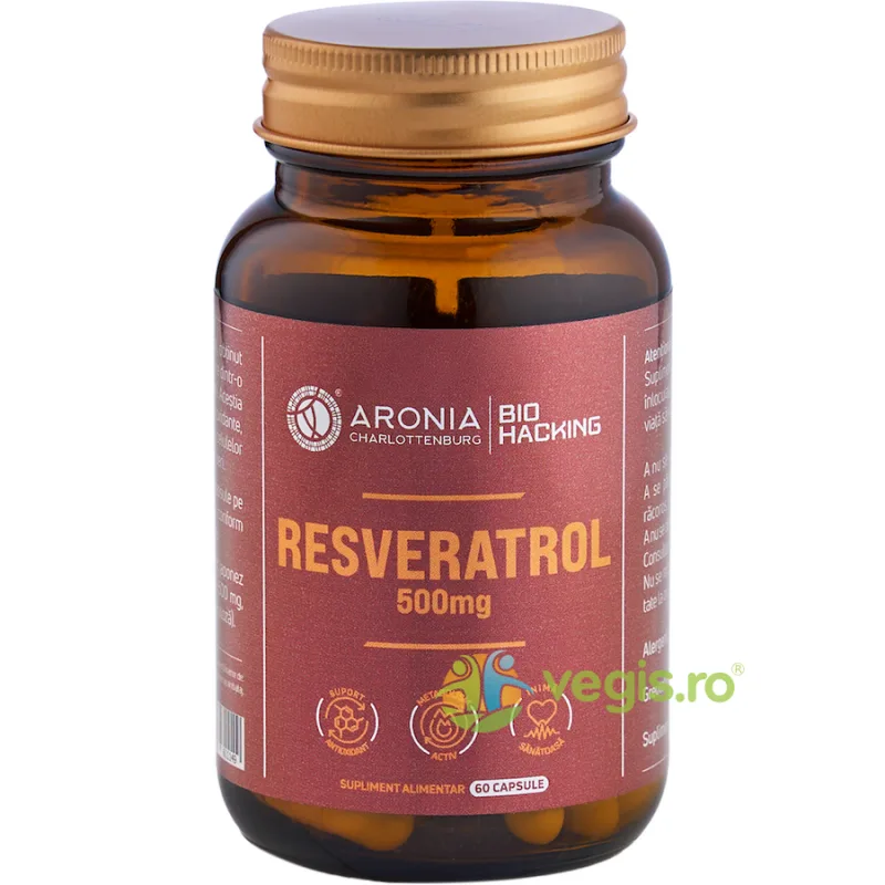 Resveratrol 500mg 60cps ARONIA CHARLOTTENBURG — preț și oferte
