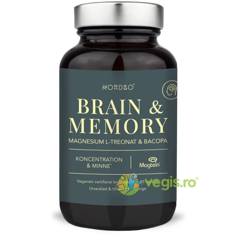 Magneziu Brain & Memory 90cps NORDBO — preț și oferte