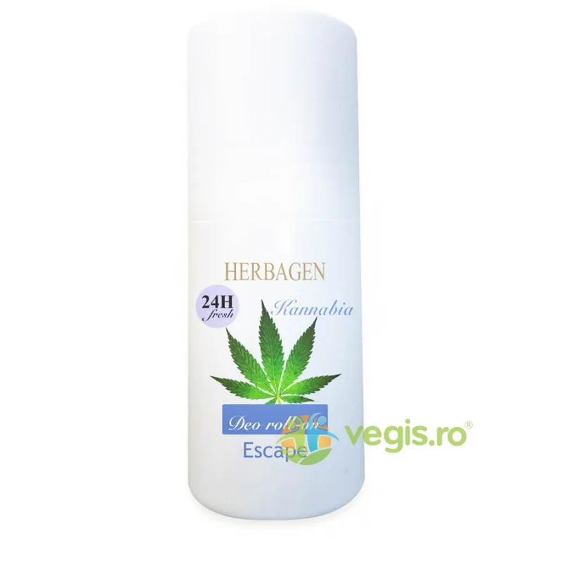 Deodorant Roll-On cu Extract din Seminte de Canepa (Kannabia) Escape 50ml Herbagen — preț și oferte