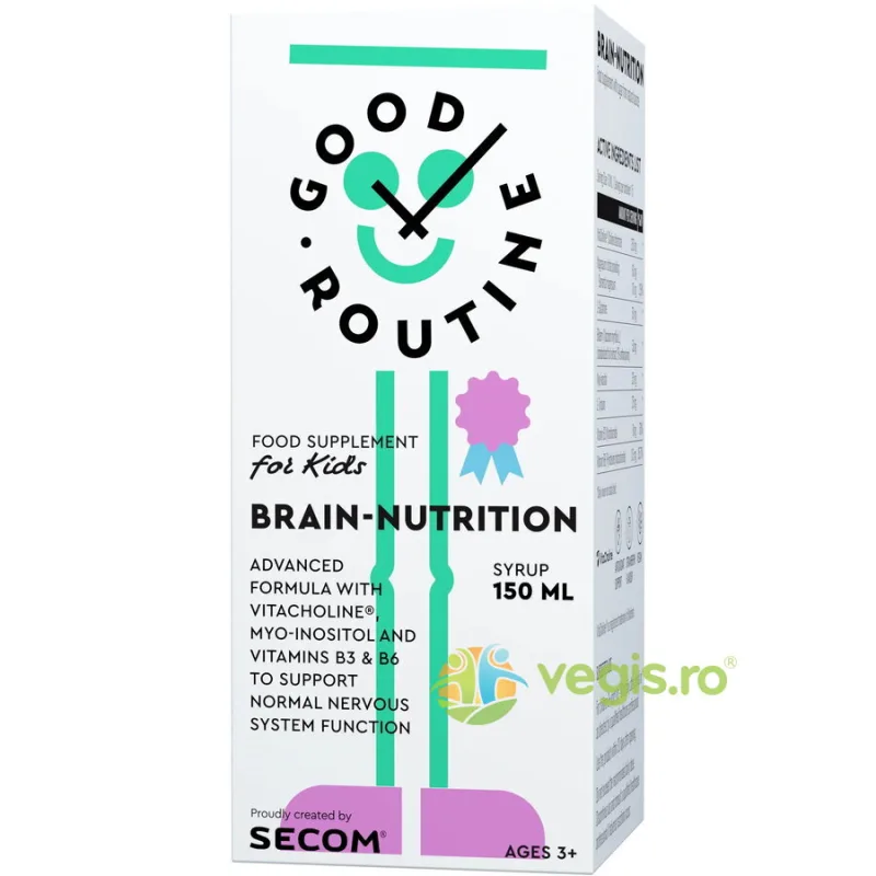 Brain Nutrition pentru Copii cu Gust de Capsuni 150ml Secom, GOOD ROUTINE — preț și oferte