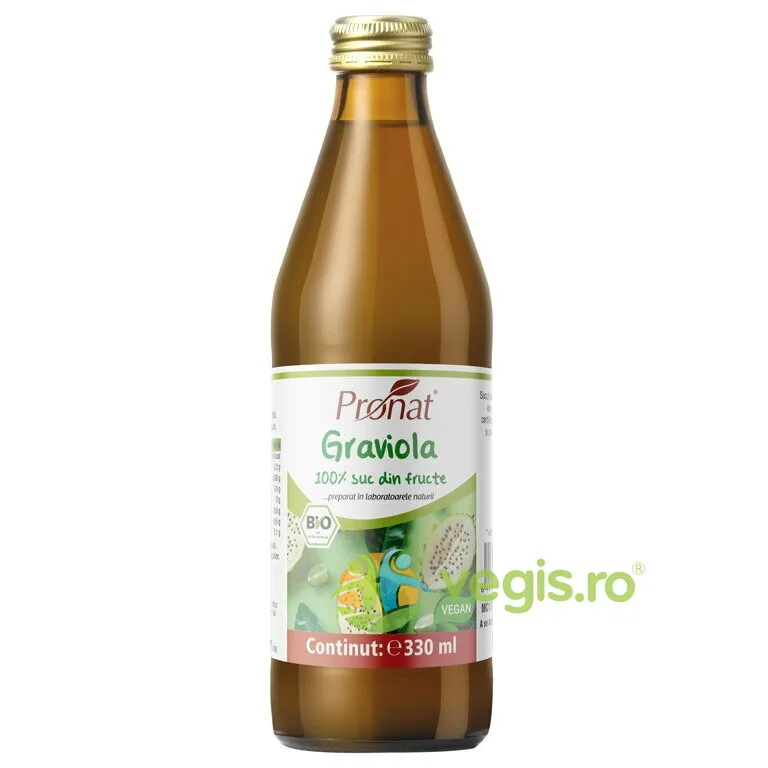 Suc de Graviola Ecologic/Bio 330ml PRONAT — preț și oferte