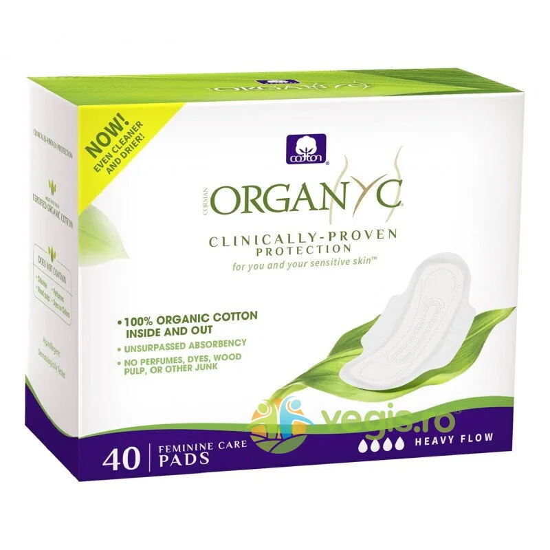 Absorbante Intime din Bumbac Organic pentru Noapte 40buc ORGANYC — preț și oferte