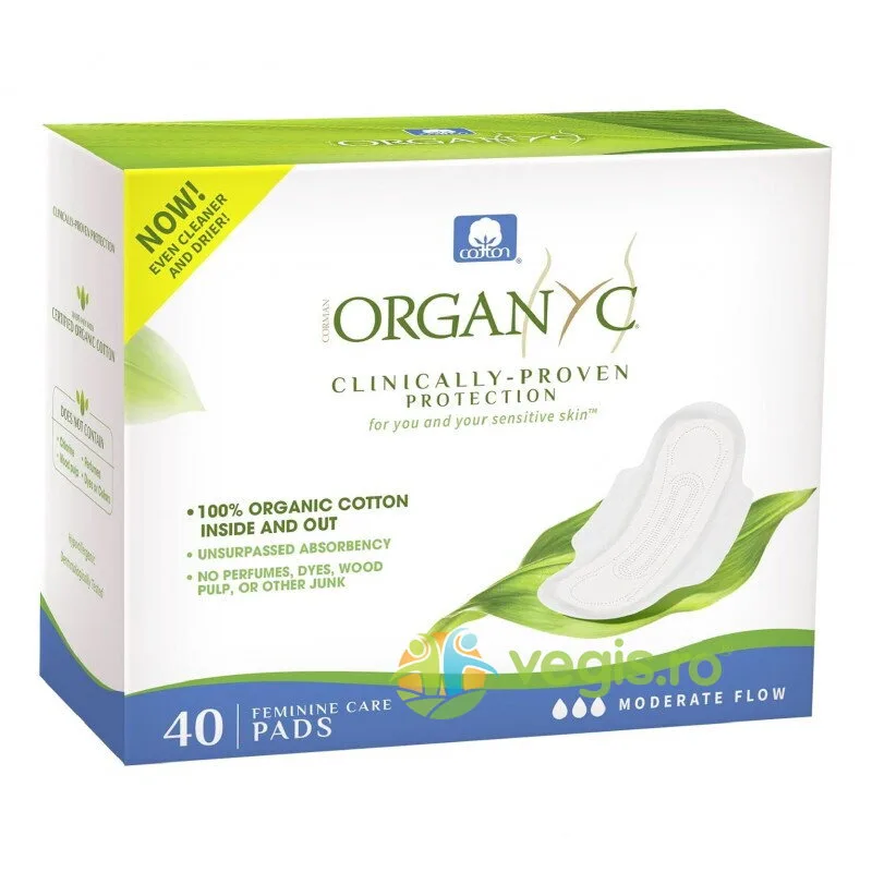 Absorbante Intime din Bumbac Organic pentru Zi 40buc ORGANYC — preț și oferte
