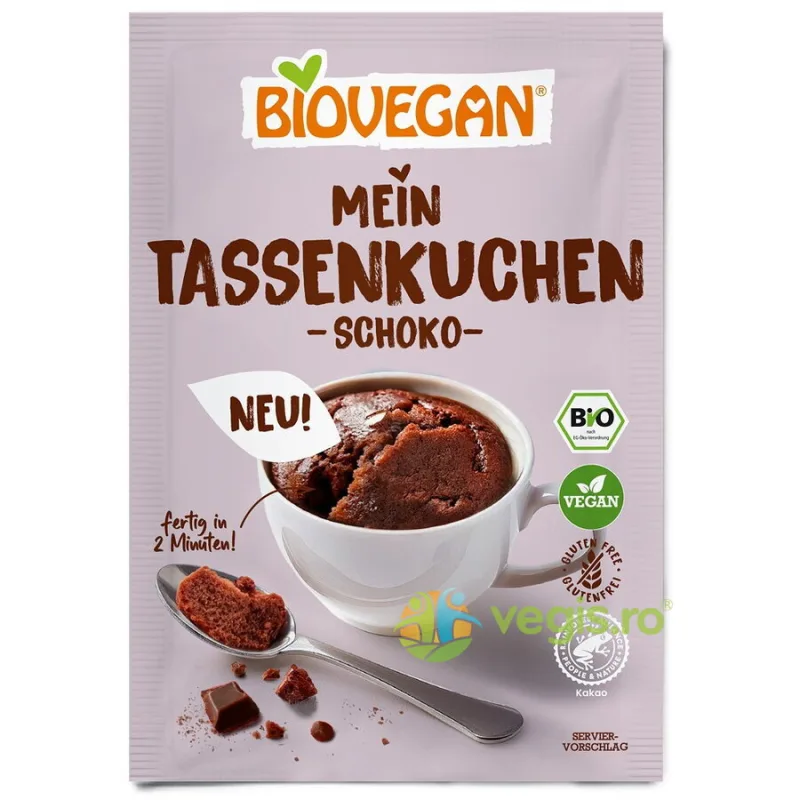 Mix pentru Prajitura cu Ciocolata fara Gluten Ecologic/Bio 55g Biovegan — preț și oferte