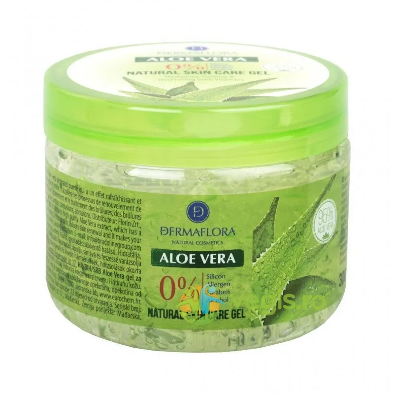 Gel Pur Calmant si Hidratant pentru Arsuri Solare si Intepaturi de Insecte cu Aloe Vera 300ml DERMAFLORA NATURAL COSMETICS — preț și oferte