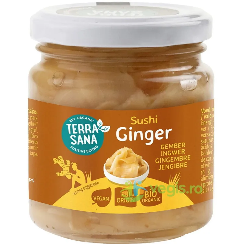 Ghimbir Murat pentru Sushi Ecologic/Bio 190g Terra Sana — preț și oferte
