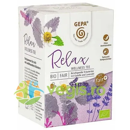 Ceai Relax Wellness Ecologic/Bio 20dz GEPA The Fair Trade Company — preț și oferte