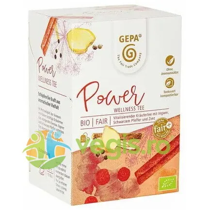 Ceai Power Wellness Ecologic/Bio 20dz GEPA The Fair Trade Company — preț și oferte