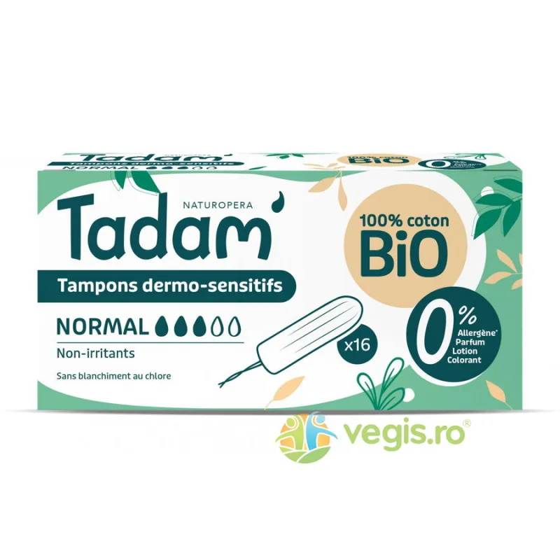Tampoane Hipoalergenice Normale 16buc Tadam — preț și oferte
