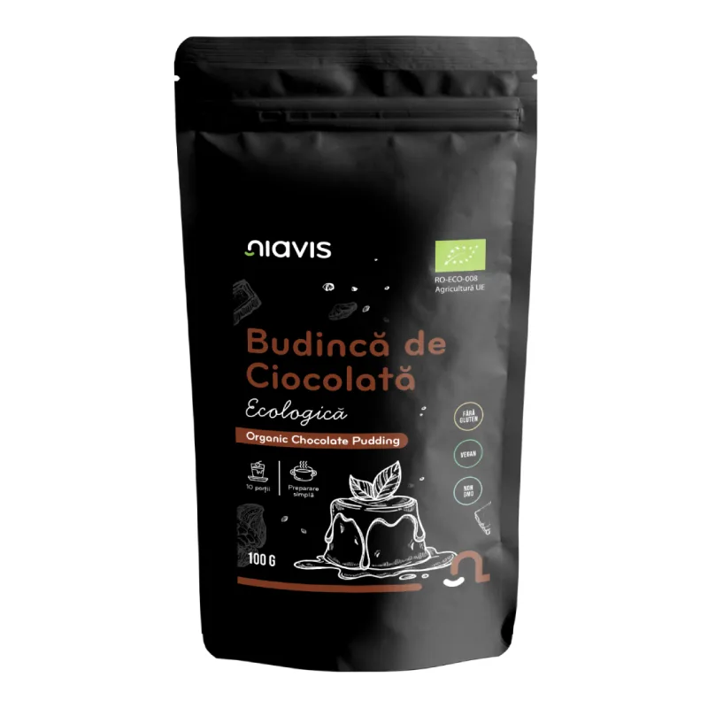 Budinca de ciocolata Bio fara gluten, 100 g, Niavis — preț și oferte