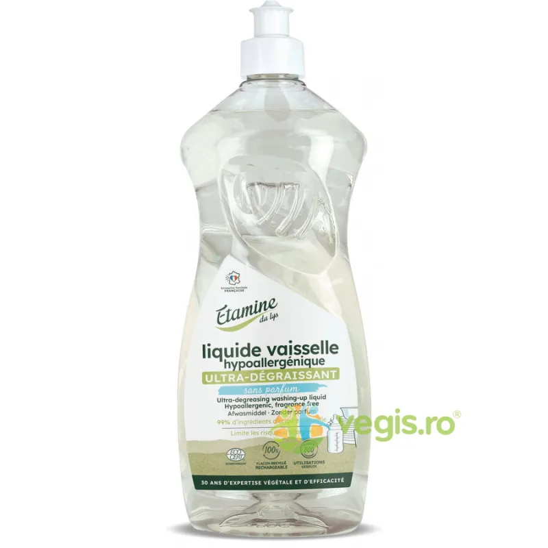 Detergent Hipoalergenic pentru Vase fara Parfum 1L ETAMINE DU LYS — preț și oferte