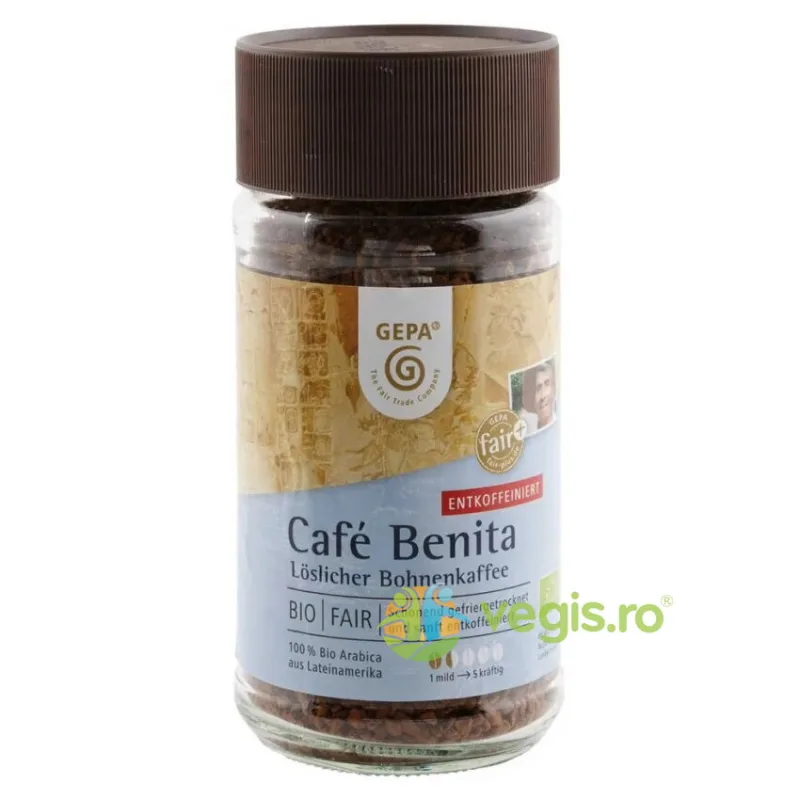 Cafea Solubila Benita Decofeinizata Ecologica/Bio 100g GEPA The Fair Trade Company — preț și oferte