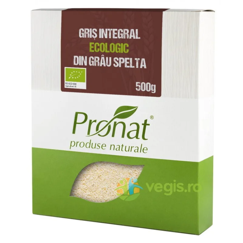 Gris Integral din Grau Spelta Ecologic/Bio 500g PRONAT — preț și oferte