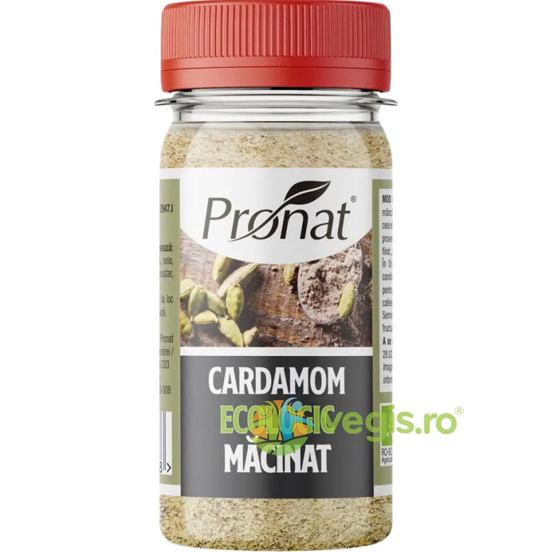 Cardamom Macinat Ecologic/Bio 35g PRONAT — preț și oferte