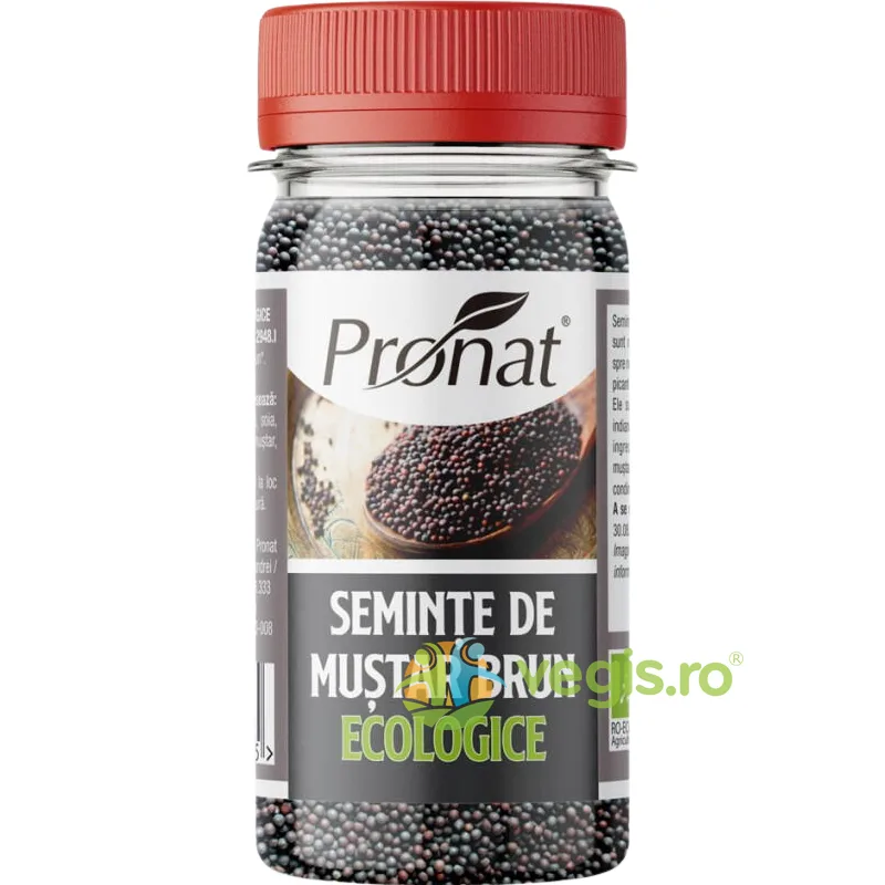 Seminte de Mustar Brun Ecologice/Bio 60g PRONAT — preț și oferte