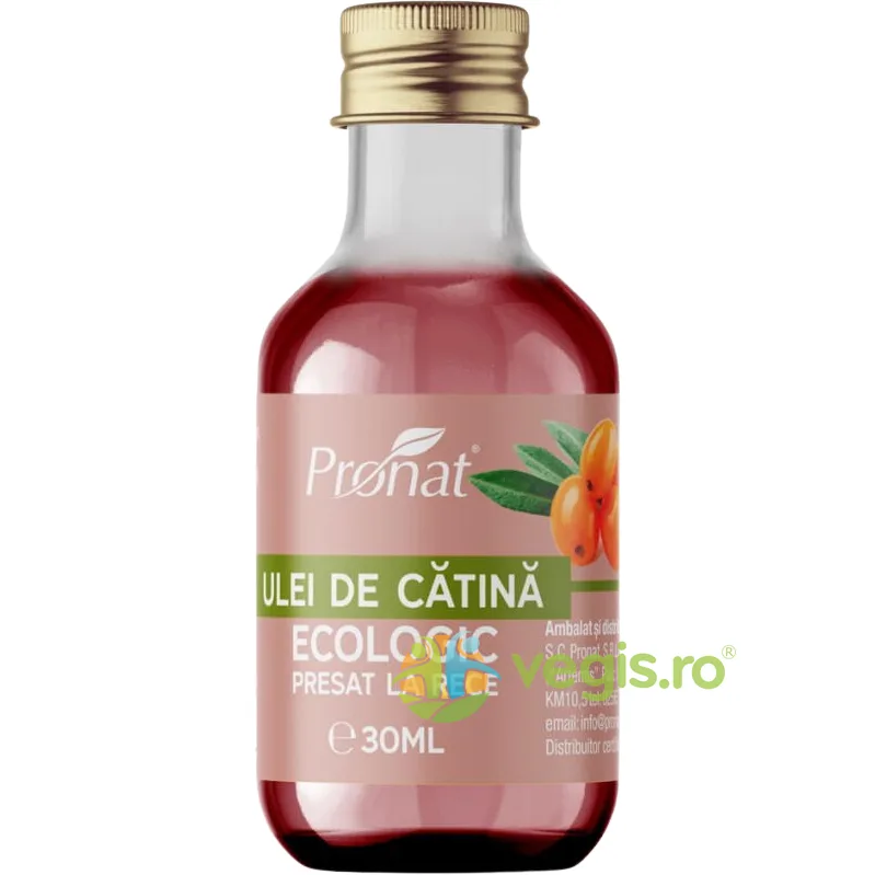 Ulei de Catina Presat la Rece Ecologic/Bio 30ml PRONAT — preț și oferte